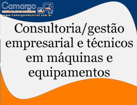 Consultoria em m�quinas seladoras, t�neis e datadores