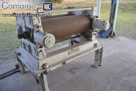 Refinador moinho de rolos horizontal com dois rolos Muller