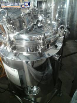 Reator de press�o com agitador 100 litros inox 316 Rodrinox