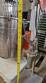 Recravadeira manual com pin�a em inox bancada Km m�quinas