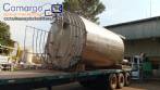 Tanque de armazenamento em a�o inox 30.000 litros com escada Fox Caldeiraria