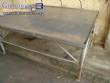 Mesa de a�o inox 2,00  x 1,80 metros