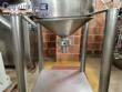 Tanque de transfer�ncia com suporte e rodinhas em inox 20 litros