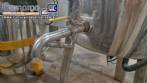 Tanque misturador encamisado em inox el�trico com h�lice centrifuga tipo Cowles 80 litros