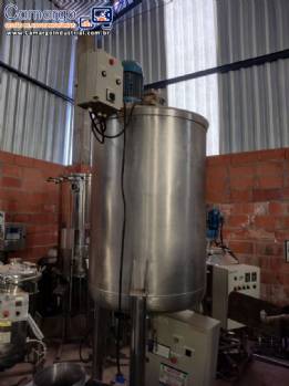 Tanque triturador homogeneizador em a�o inox