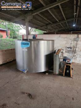 Tanque de expans�o para leite e resfriamento 3000 litros ETSCHEID