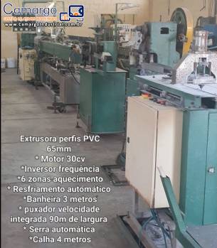 Extrusora para perfil de PVC com rosca de 65 mm Multi-Uni�o