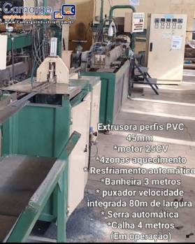 Extrusora para perfil de PVC com rosca de 45 mm IMACON