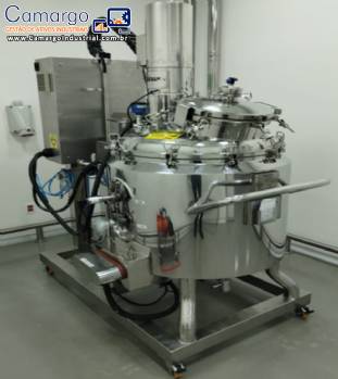 Reator de press�o 200 L inox 316 L elevador de tampa integrado RDS Inox
