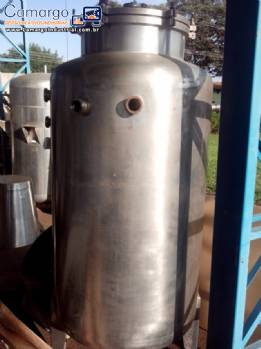 Tanque em a�o inox encamisado