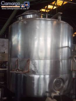 Tanque encamisado em a�o inox 1000 litros