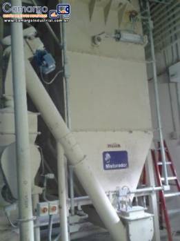 Sistema para recep��o armazenagem e transporte de farinha Brasilos