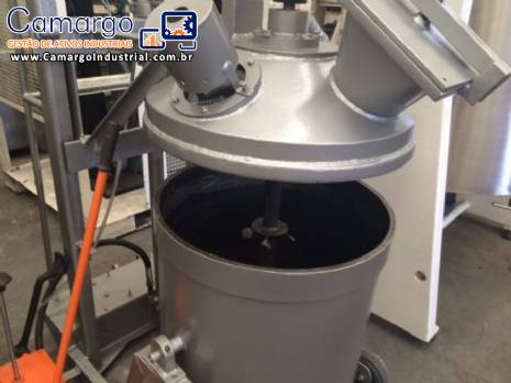 Tanque misturador 150 L � v�cuo