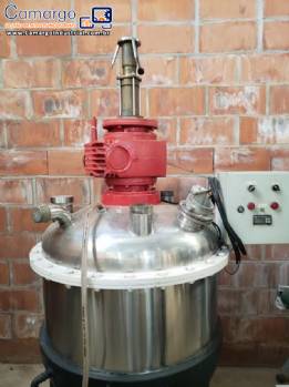 Reator de press�o em a�o inox encamisado 200 litros