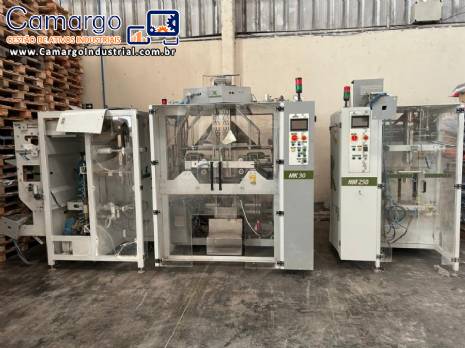 Embaladora empacotadora MM 250 e enfardadeira MK 30 Indumak