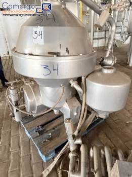 Centr�fuga separadora vertical em a�o inox